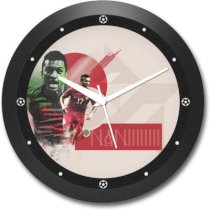 Shop Mantra Luis Nani Portugal Football Round Analog Wall Clock (Black)