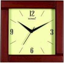 Sonic 241 Analog Wall Clock (Brown)