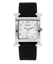 Hermes Midsize Stainless Steel Leather 30.5mm X 30.5mm 63702