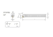 Cán dao tiện trong Marox C08K-STUPR09-10