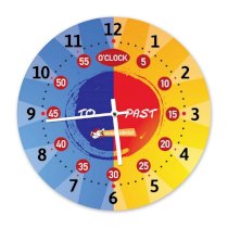 Đồng hồ treo tường Clockadoodledoo Teaching Clock – Twisted