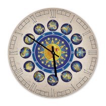 Đồng hồ treo tường Clockadoodledoo Zodiac Clock with the Sun