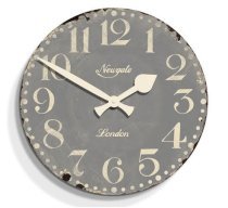 Đồng hồ treo tường Newgate Market Hall Clock - Overcoat Grey