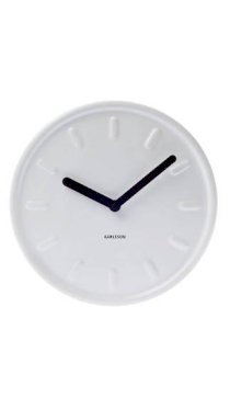 Karlsson White Ceramics Wall Clock