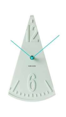 Karlsson Triangle White Plastic Wall Clock