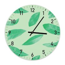 Đồng hồ treo tường Clockadoodledoo Green Leaves