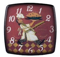 Đồng hồ treo tường Houzz: Busy Italian Chef Wall Clock