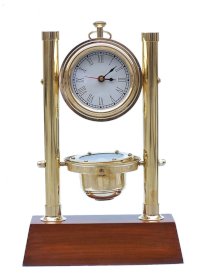 Compass, Clock & Thermometer 15" Decorative Compass Compass For Sale - Brand New
