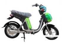 Xe đạp điện NIJIA phanh cơ màu xanh