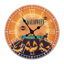 Đồng hồ treo tường Clockadoodledoo Halloween Trick or Treat Pumpkins
