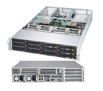 Server Supermicro SuperServer 6028U-E1CNRT+ (Black) (SYS-6028U-E1CNRT+) E5-2699 v3 (Intel Xeon E5-2699 v3 2.30GHz, RAM 32GB, PS 1000W, Không kèm ổ cứng)