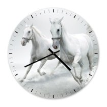 Đồng hồ treo tường Clockadoodledoo White Horses