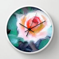 Đồng hồ treo tường Society6 Rose