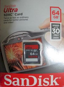 Thẻ nhớ Sandisk Ultra SDXC  64G 30Mb/s 200X