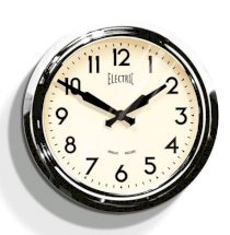 Đồng hồ treo tường Newgate 50's Electric Clock - Chrome
