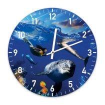 Đồng hồ treo tường Clockadoodledoo Dolphins and the Mermaid