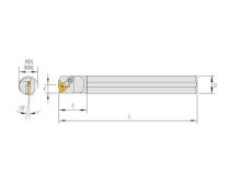 Cán dao tiện ren Marox CNR/L3025S-16