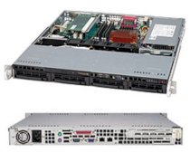 Máy chủ Supermicro SuperChassis 813MTQ-350CB (Black) (CSE-813MTQ-350CB) E5-2620 v2 (Intel Xeon E5-2620 v2 2.10GHz, Ram 16GB (2x 8GB), HDD 1TB, PS 350W)