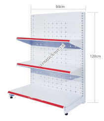 Kệ đơn siêu thị tôn đục lỗ Vinatech 90cm x 120cm