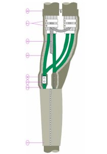 Đầu nối cáp rẽ nhánh hạ thế JTLV 50-500m2 (1.1KV)