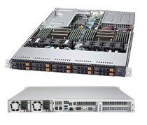 Máy chủ Supermicro SuperServer 1028U-TN10RT+ (Black) (SYS-1028U-TN10RT+) E5-2630 v3 (Intel Xeon E5-2630 v3 2.40GHz, RAM 8GB, PS 1000W, Không kèm ổ cứng)