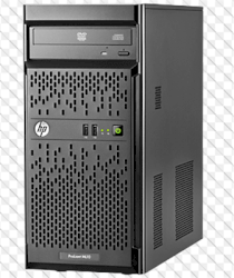 Server HP Proliant ML10 - E3-1220v3 (Intel Xeon E3-1220v3 3.1GHz, Ram 8GB, DVD ROM, HDD 1x HP 1TB SATA, Raid B110i (0,1,10), Power 1x350Watts)