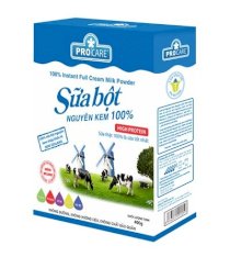 Sữa bột nguyên kem 100% Procare