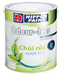 Sơn nội thất Nippon Odour Less chùi rửa vượt trội bóng mờ- 5L