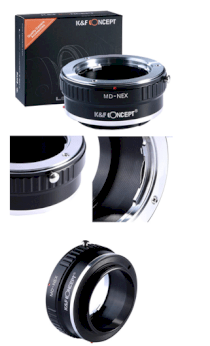 Lens Mount Adapter MD-Nex (Minolta - Nex) hàng K&F loại tốt