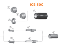 Phụ kiện mỏ cắt plasma ICE-50C Miler