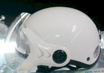 Mũ bảo hiểm nửa đầu GRS A33K     trắng có kính