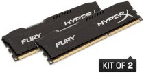 Kingston HyperX Fury Black (HX318C10FBK2/16) - DDR3 - 16GB (2 x 8GB) - Bus 1866Mhz - PC3 14900 kit CL10 Dim