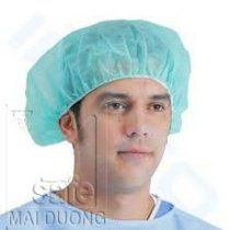 Trùm tóc xếp Medical caps con sâu vải không dệt MD01