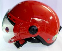 Mũ bảo hiểm nửa đầu GRS A33K màu đỏ bóng có kính