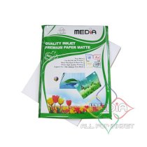 Giấy ảnh Media bóng 2 mặt 140g A4 (100 tờ)