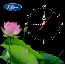 Đồng hồ tranh treo tường đẹp in Logo quà tặng doanh nghiệp - QTDN14