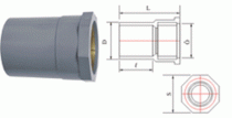 Măng sông ren trong PVC Dismy D27