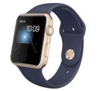 Đồng hồ thông minh Apple Watch Sport 42mm Gold Aluminum Case with Midnight Blue Sport Band