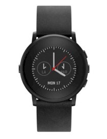 Đồng hồ thông minh Pebble Time Round Black with Nero Black Leather