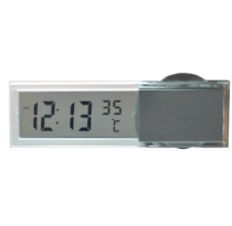 Đồng hồ gắn kính đo nhiệt độ USA Store (Bạc)