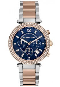 Đồng hồ Michael Kors Parker Chronograph Stainless Steel Watch - Rose Gold Tone 39mm MK6141