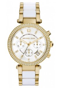 Đồng hồ Michael Kors Parker Chronograph Stainless Steel Watch - Gold Tone 39mm MK6119