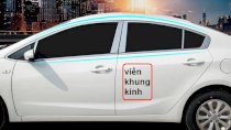 Nẹp chân kính, nẹp viền khung kính cho xe Lacetti-Cruize Hatchback 2013