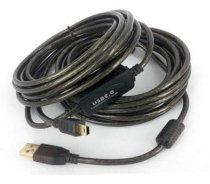 Mini USB to USB 2.0 Extention 10m cable (Male to male)