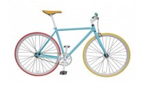 Xe đạp thể thao Fixed Gear VIVO (Xanh ngọc)