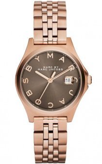 MARC JACOBS Rose Gold-Tone the slim Stainless Steel Bracelet Watch 30mm MBM3352