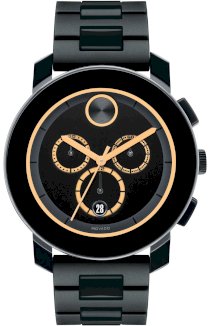MOVADO Bold Black Dial Chronograph Men\'s Watch 3600275, 43.5mm