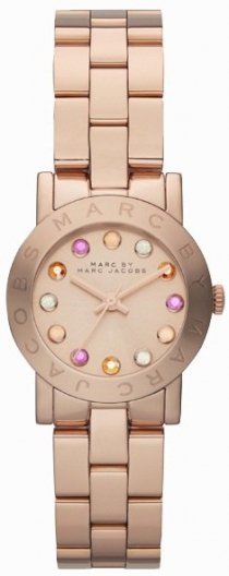 MARC JACOBS Amy Rose Gold-Tone Stainless Steel Bracelet 26mm MBM3219