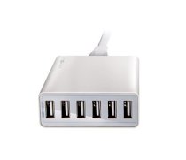 Sạc ENERGEA POWER HUB 6 USB - Màu Trắng