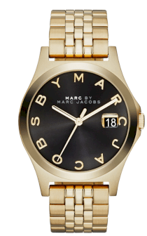 MARC JACOBS The Slim Gold Tone Watch 36mm MBM3315